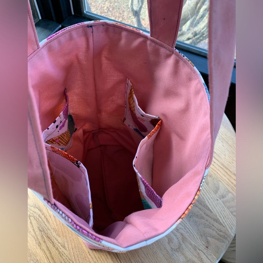 Yarn ice cream cone tote bag - Picture 6 of 7